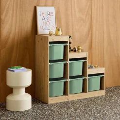 Mobile contenitore per bambini a scala con 6 contenitori