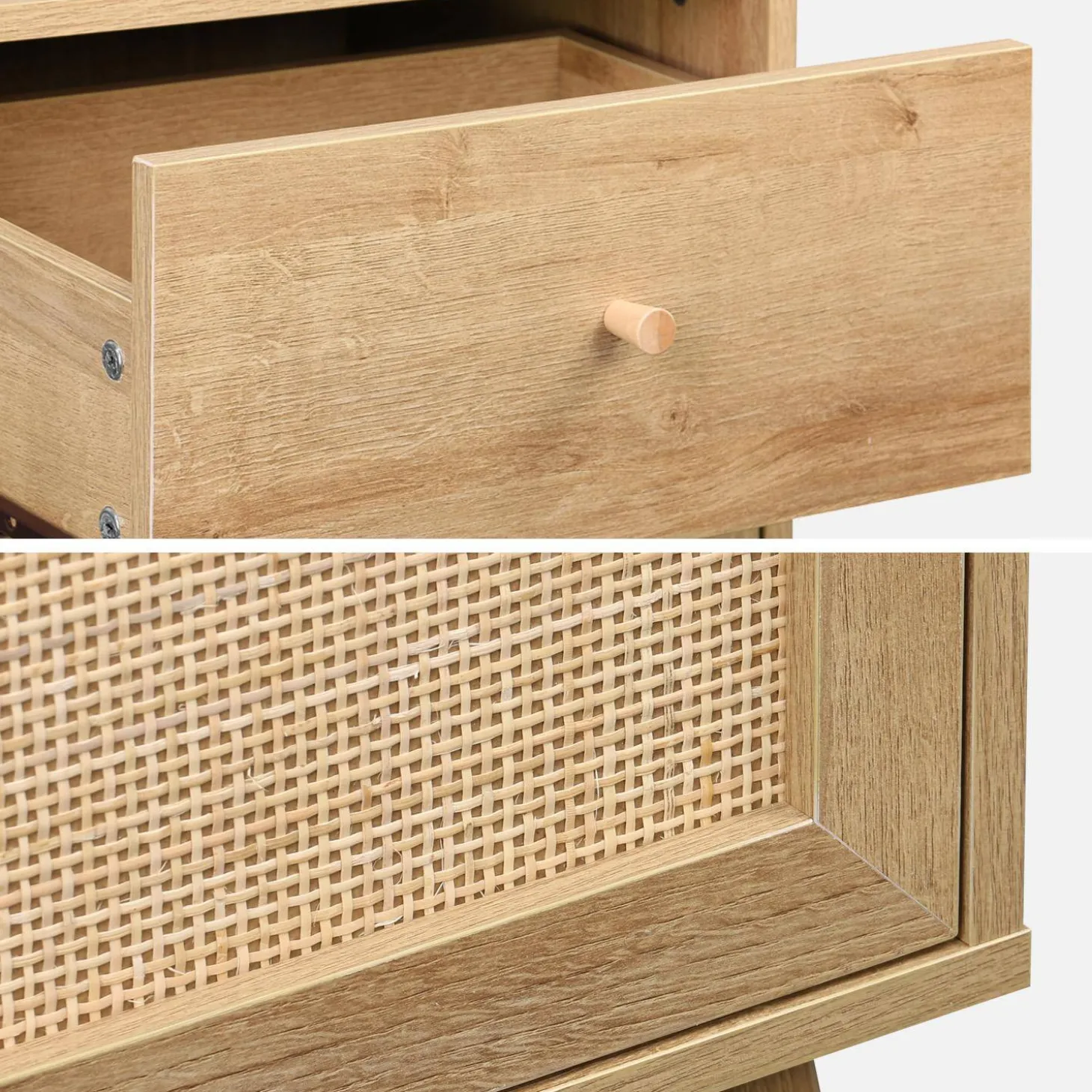 Mobile da bagno decorato in legno