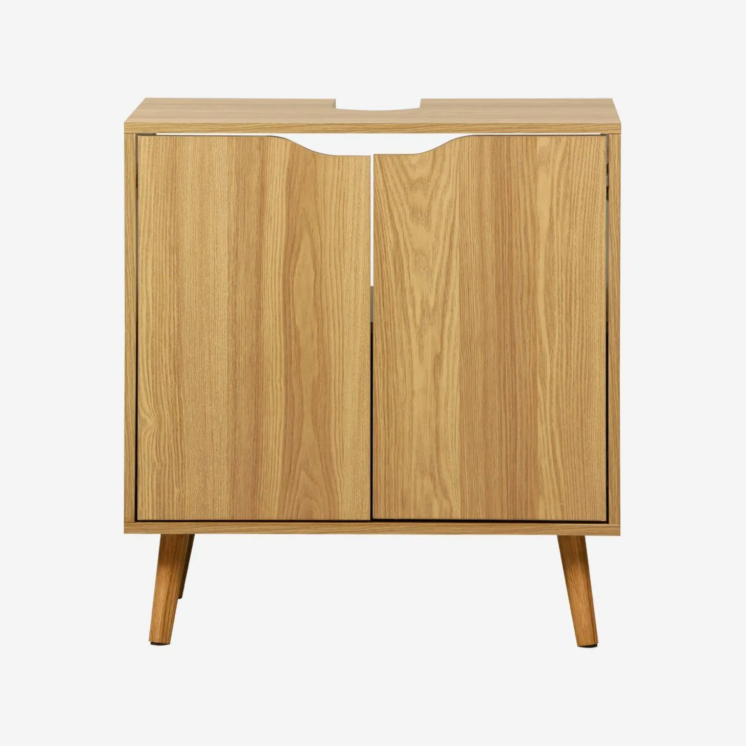 Mobile lavabo vintage decorato in legno