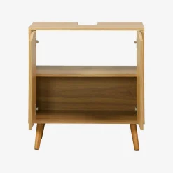 Mobile lavabo vintage decorato in legno