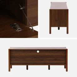 Mobile TV decorazione legno 2 ante 1 cassetto 140cm