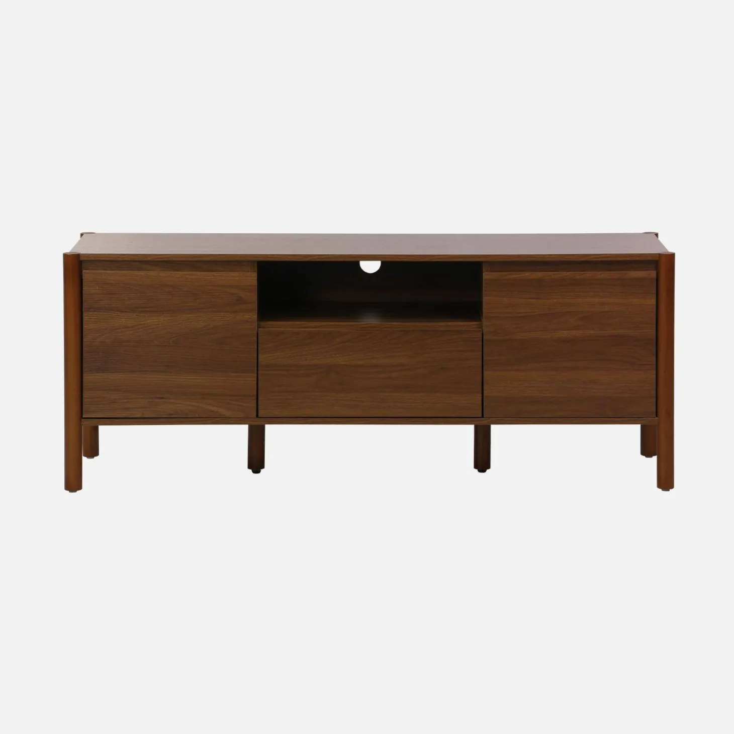 Mobile TV decorazione legno 2 ante 1 cassetto 140cm