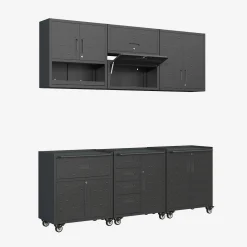 Mobili contenitore per garage 6 moduli acciaio