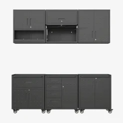 Mobili contenitore per garage 6 moduli acciaio