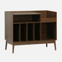 Mobili vintage per vinili effetto legno