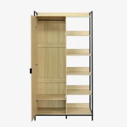 Modulo armadio con 1 armadio, 6 ripiani e 1 anta