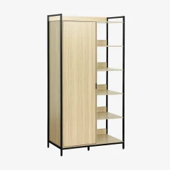 Modulo armadio con 1 armadio, 6 ripiani e 1 anta