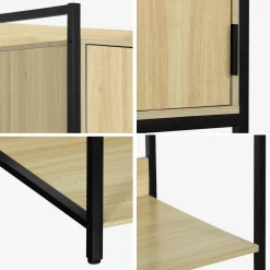 Modulo armadio con 5 ripiani e 1 anta