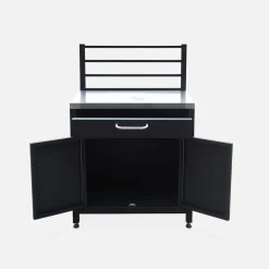 Modulo cucina da esterna in acciaio 1 cassetto e 2 ante, 80cm