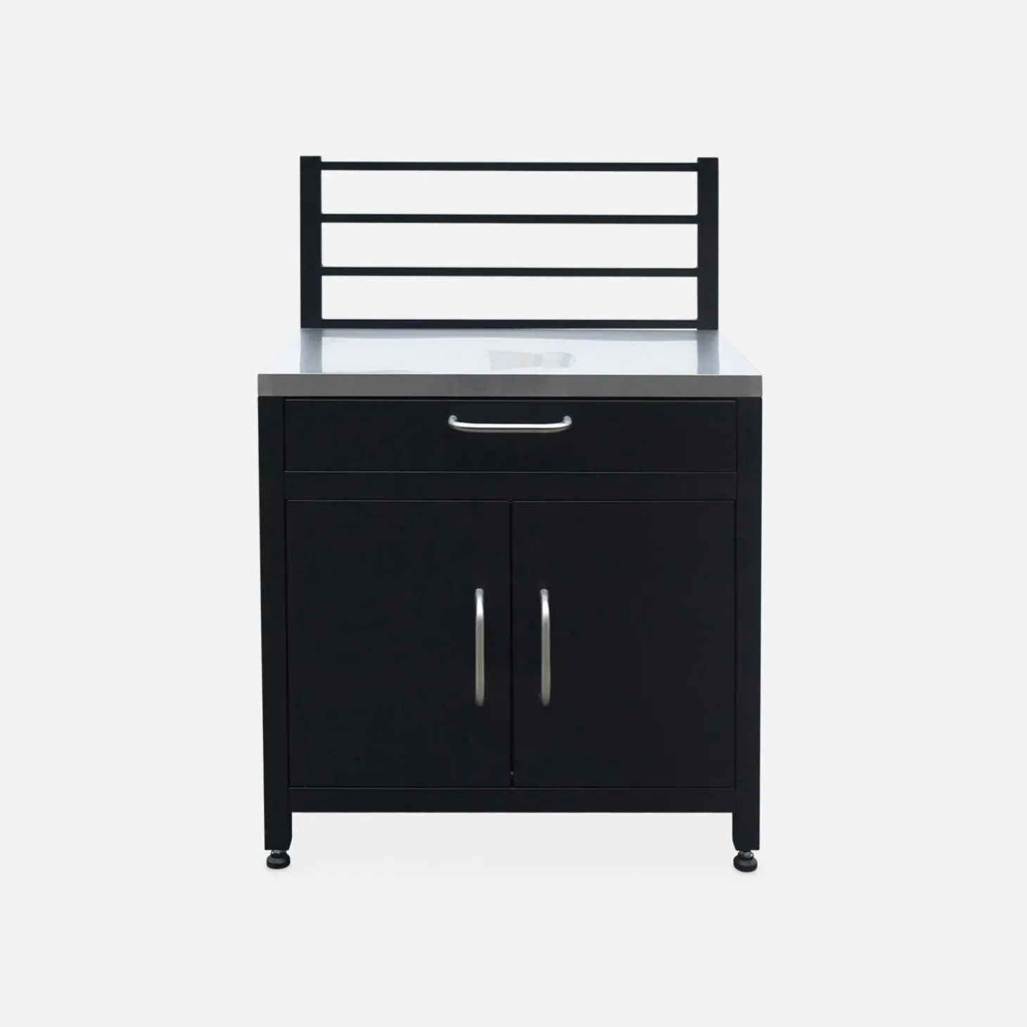Modulo cucina da esterna in acciaio 1 cassetto e 2 ante, 80cm