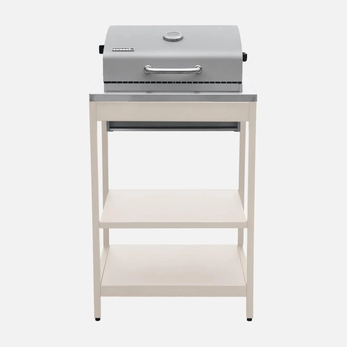 Modulo cucina da esterno con barbecue a carbonella e lavandino, 2 moduli