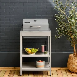 Modulo cucina da esterno con barbecue a carbonella