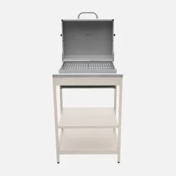 Modulo cucina da esterno con barbecue a carbonella