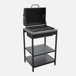 Modulo cucina da esterno con barbecue a carbonella