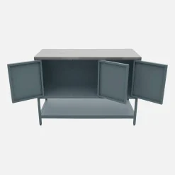 Modulo cucina da esterno in acciaio 3 ante e 1 ripiano, 120cm