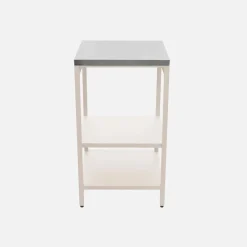 Modulo cucina da esterno in acciaio con 2 ripiani, 49cm
