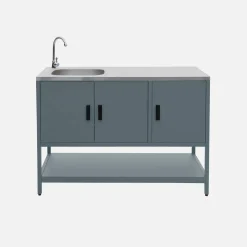 Modulo cucina da esterno in acciaio, 3 moduli
