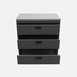 Modulo cucina da esterno in acciaio con 3 cassetti, 80cm