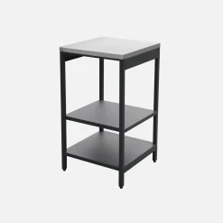 Modulo cucina da esterno in acciaio con 2 ripiani, 49cm