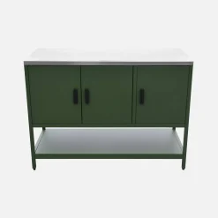 Modulo cucina da esterno in acciaio 3 ante e 1 ripiano, 120cm