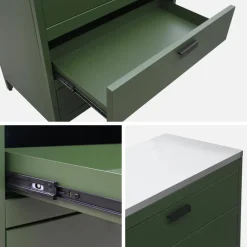 Modulo cucina da esterno in acciaio con 3 cassetti, 80cm