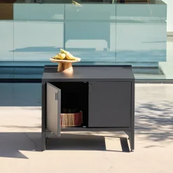Modulo cucina da esterno in acciaio con 2 ante, 80cm