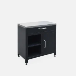 Modulo cucina da esterno in acciaio con 1 cassetto e 1 anta, 80cm
