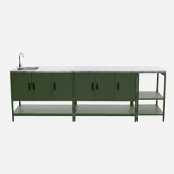 Modulo cucina da esterno in acciaio inossidabile, 3 moduli