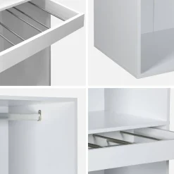 Modulo guardaroba con appendiabiti e portapantaloni