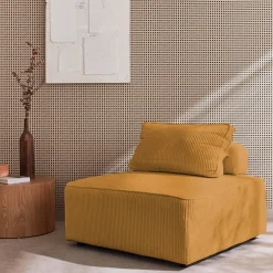 Modulo per divano modulare in velluto a coste