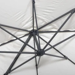 Ombrellone quadrato eccentrico, 3x3m + base 50x50cm
