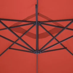 Ombrellone quadrato eccentrico, 3x3m