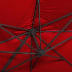 Ombrellone rettangolare decentrato in alluminio 3x3m