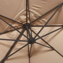 Ombrellone rettangolare decentrato in alluminio 3x3m