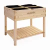 Orto rialzato in legno 80x60x109cm