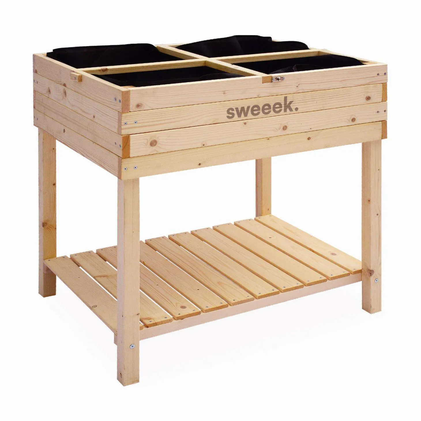 Orto rialzato in legno 80x60x109cm