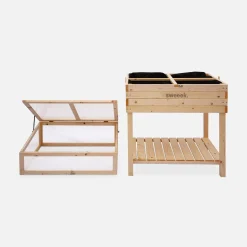 Orto rialzato in legno 80x60x109cm