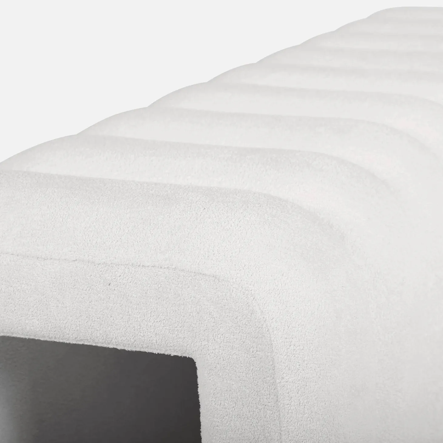 Panca, fine letto contemporaneo tessuto
