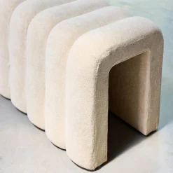 Panca, fine letto contemporaneo tessuto