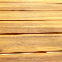 Panca in acacia e legno chiaro, 140cm