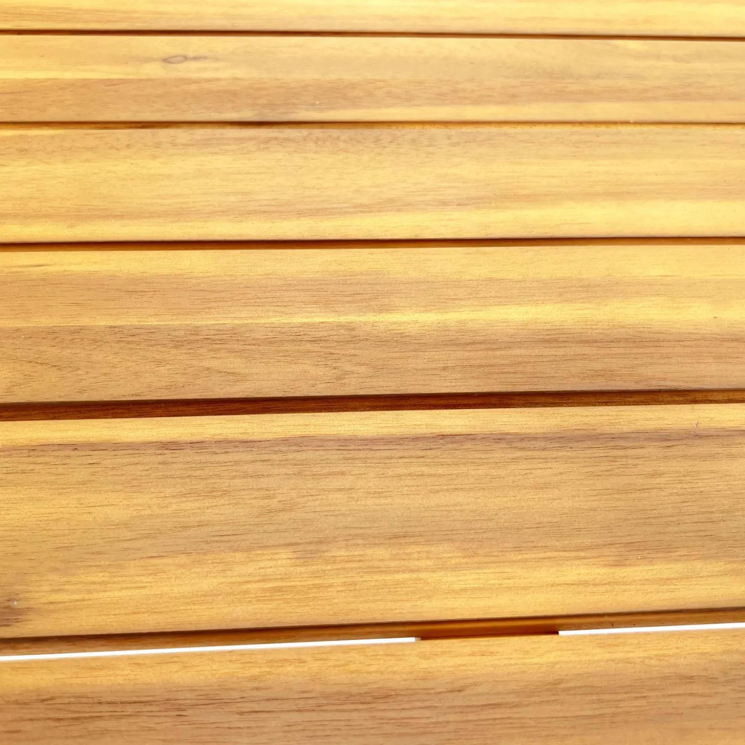 Panca in acacia e legno chiaro, 140cm