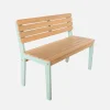 Panchina da giardino per bambini in legno di acacia, 2 posti