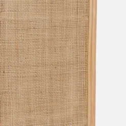 Paravento pieghevole da interno in rattan