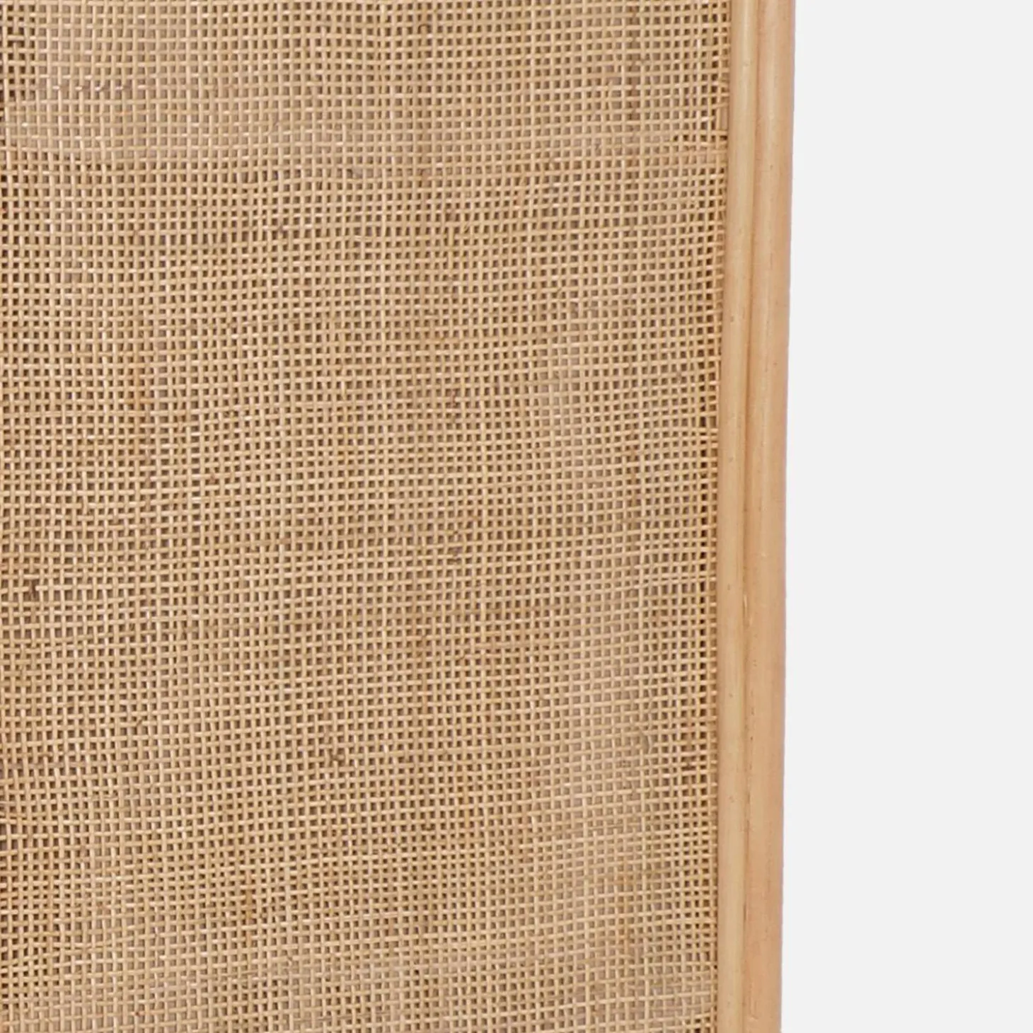 Paravento pieghevole da interno in rattan