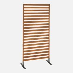 Paravento pieghevole in legno, 80x170x40cm