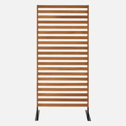 Paravento pieghevole in legno, 80x170x40cm
