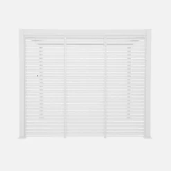 Pergola bioclimatica 3x3m in alluminio con lamelle orientabili V2 + 3 persiane