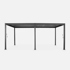 Pergola bioclimatica 3x6m in alluminio, lamelle orientabili