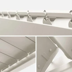 Pergola bioclimatica 3x6m in alluminio, lamelle orientabili
