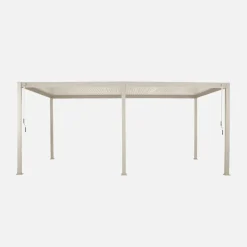 Pergola bioclimatica 3x6m in alluminio, lamelle orientabili